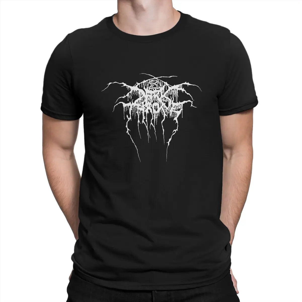 Sign Men T Shirts Darkthrone Funny Tees Short Sleeve Crewneck T-Shirts Pure Cotton 4XL 5XL Clothes