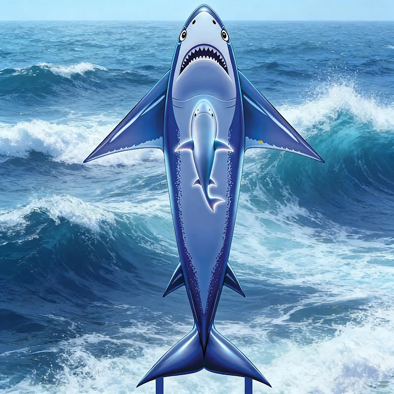 200cm Whale Kite for Children kites flying outdoor toys ripstop nylon fabric shark kites for adults kites factory weifang ikite