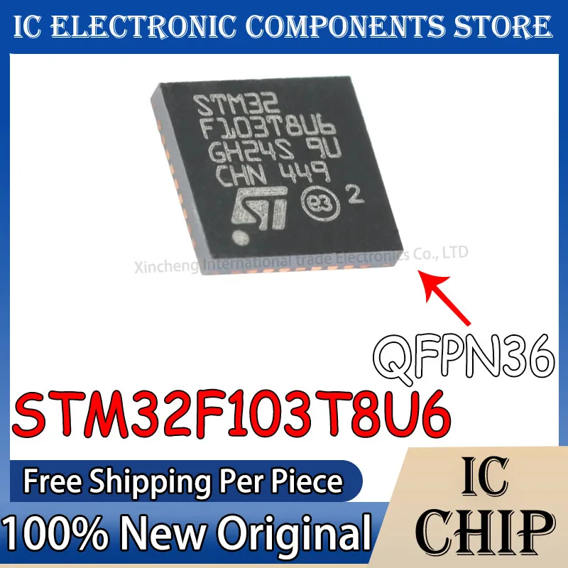 

(10piece)100% New STM32F103T8U6 STM32 F103T8U6 QFN-36 Chipset