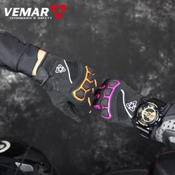 VEMAR Unisex Breathable Cycling Motorcycle Gloves Four Seasons Men And Lady Road Mountain Bike Long Finger Anti-Skid Enduro Moto