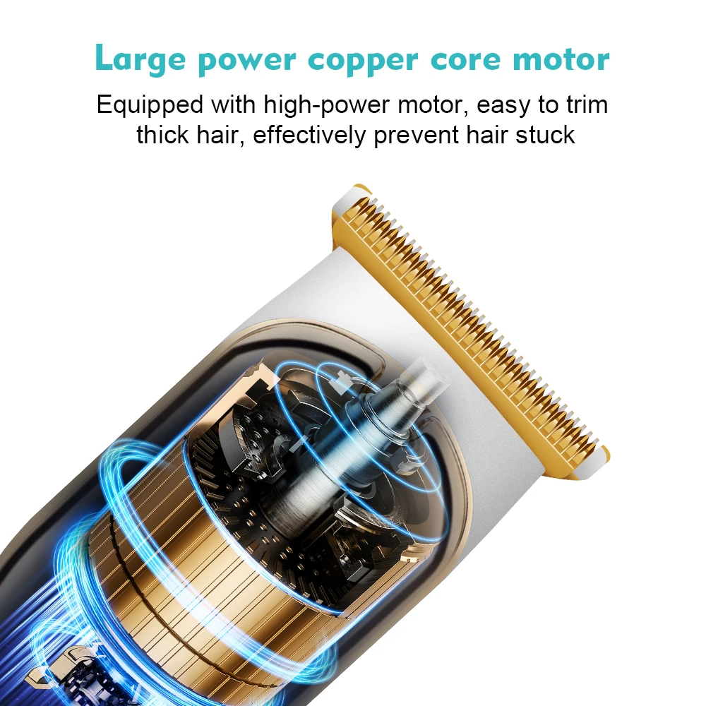 

Hair Clipper Professional Hair Cutting Machine Adjustable Hair Trimmer Barber Digital Display Clipper For Men