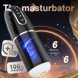 Automatic Mastubator Cup Male Pocket Pussy Vagin Blowjob Sucking Machine Penis Massager Vacuum Suction Masturbation Sex Toys Men