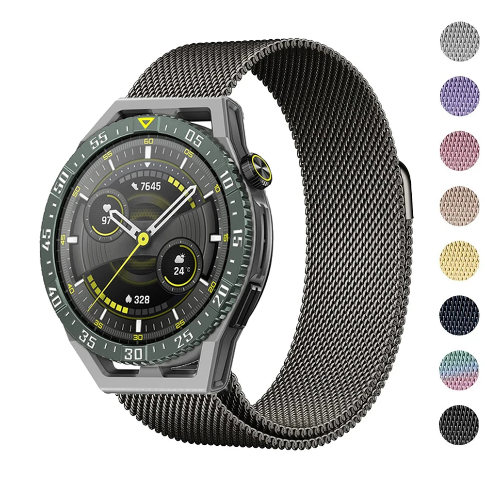 

Loop for Huawei Watch GT 3 SE GT3/2 46mm Strap Magnetic Stainless Steel Metal Wrist Bracelet for Watch Ultimate Band Accessories