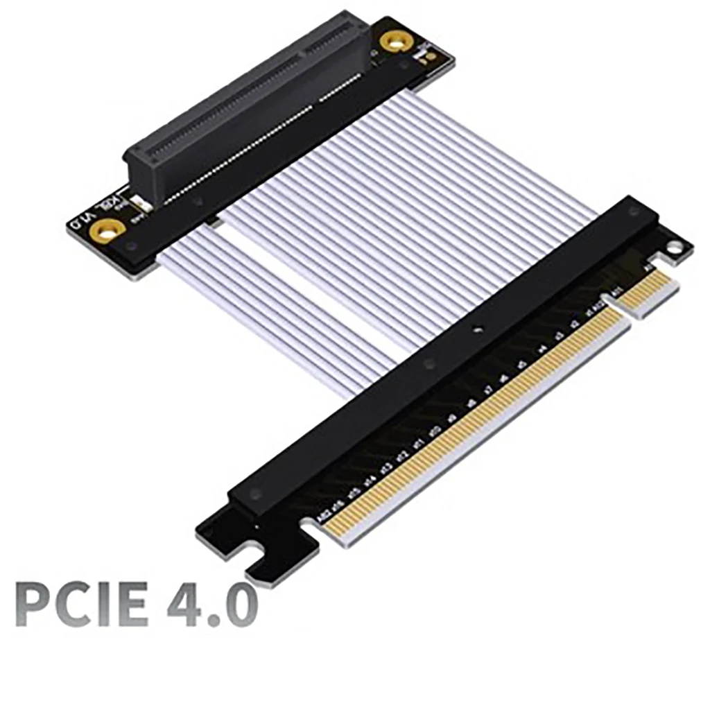 PCI Express 4.0 x8 to x16 Riser Extender Adapter 16x 8x PCIe Gen4 128G/bps Adapter Cable for 1U U.2 NVMe SSD Graphics Video Card