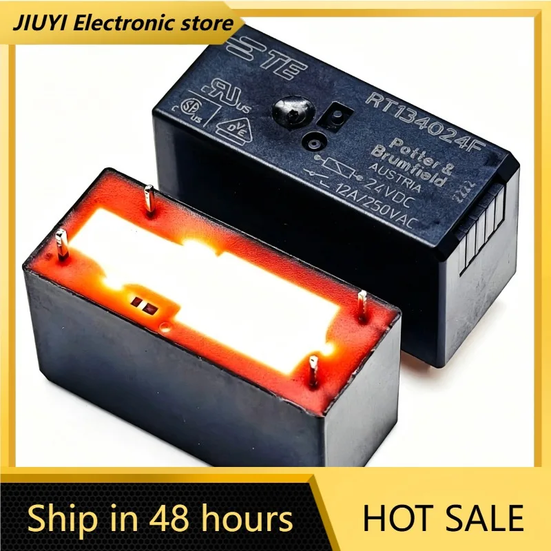 New 1pcs/lot RT134024F A set of normally open 24VDC/12A TE Taike elevator circuit board relays
