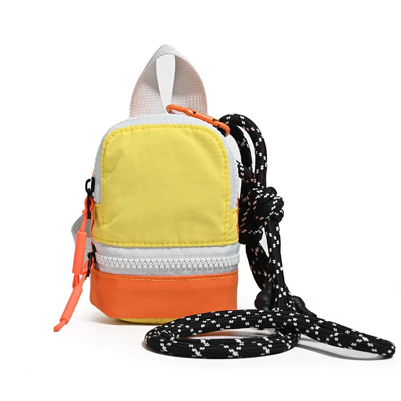 School bag, coin purse, bag2026New mini backpack, mini Korean-style neck-hanging small bag, earphone and key pouch