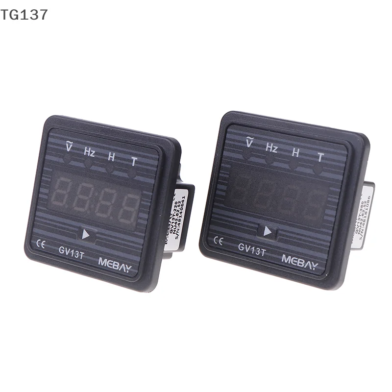 Black GV13T Diesel Generator Digital Display Voltmeter Frequency Hour Test Panel Meter AC220V AC380V with Instrument
