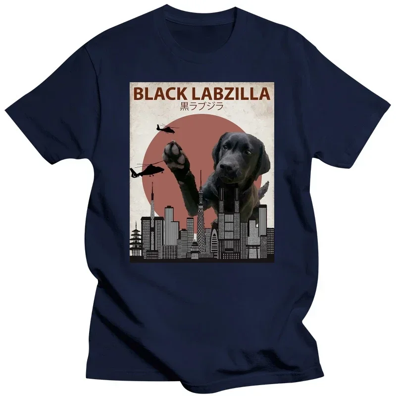 2024 NEW Fashion Funny Black Labzilla | Funny Labrador Retriever Lab Dog T-Shirt Men Funny Tee Shirt Harajuku men clothing tee