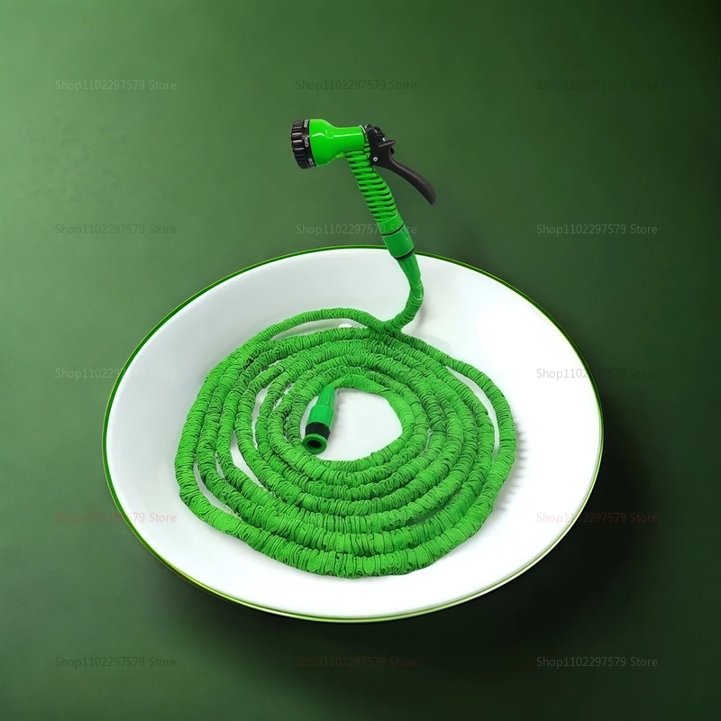 Retractable Magic Hose High-Pressure Car Wash Tool Water Gun Garden Watering Hose Household Car Cleaning and Gardening Accessory
