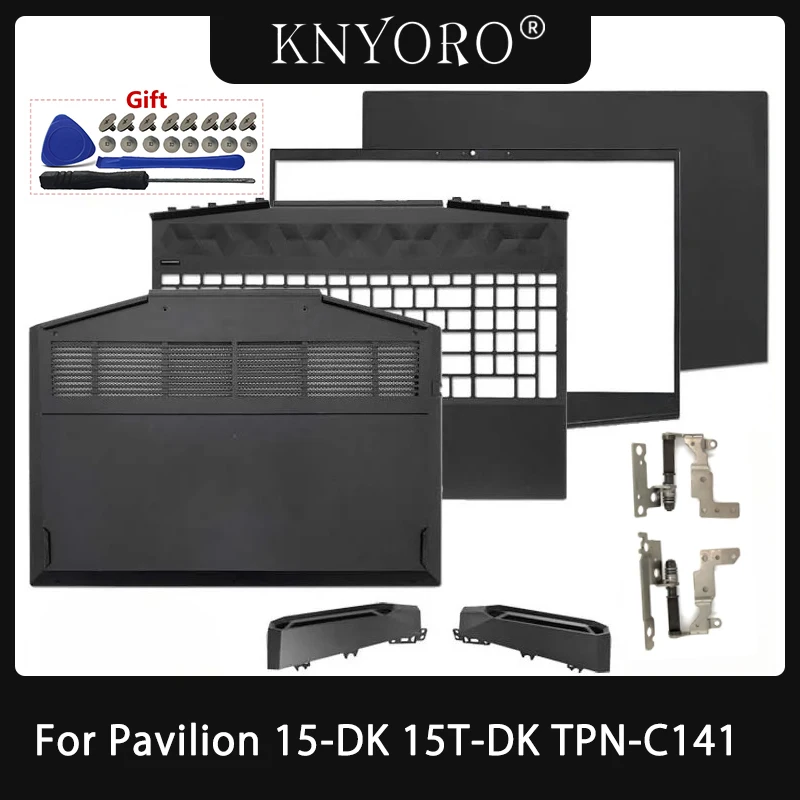 

Новый чехол для Pavilion 15-DK 15T-DK TPN-C141, задняя крышка ЖК-экрана, передняя панель, петли, упор для рук, нижняя крышка корпуса L56914-001