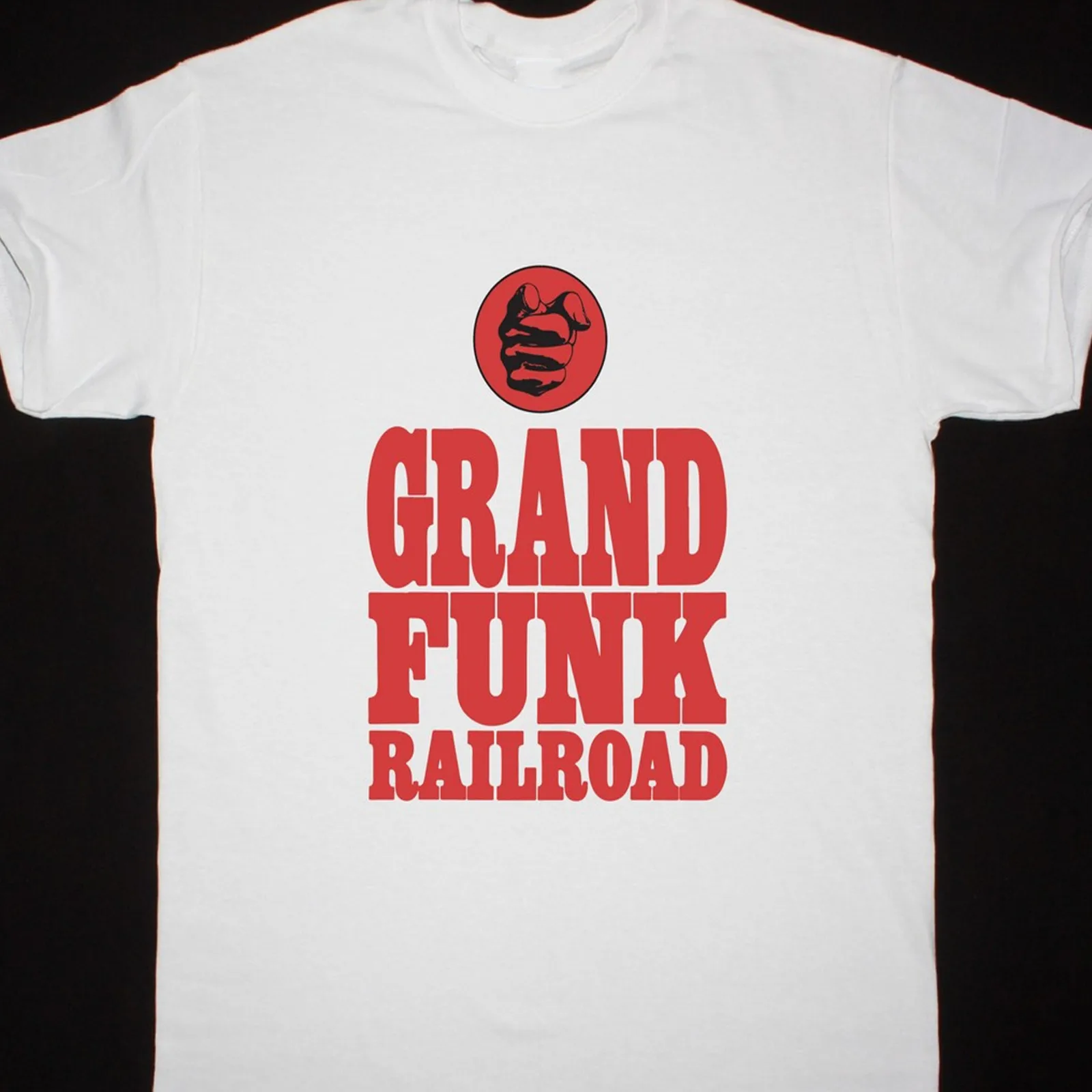 Grand Funk Railroad band logo T-shirt White Short Sleeve S to 5XL 1T119