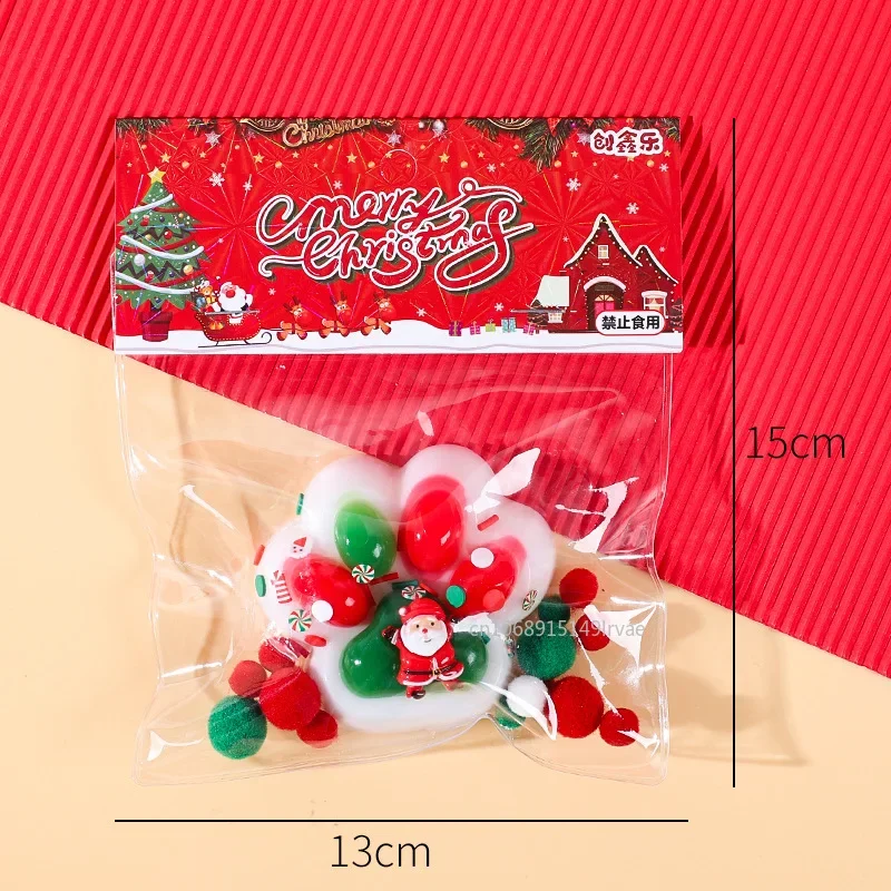 Weihnachten Katze Pfote Squishy Zappeln Spielzeug Nette Langsam Rebound Stress Relief Spielzeug Prise Dekompression Weihnachten Neujahr Geschenk Party Gefälligkeiten