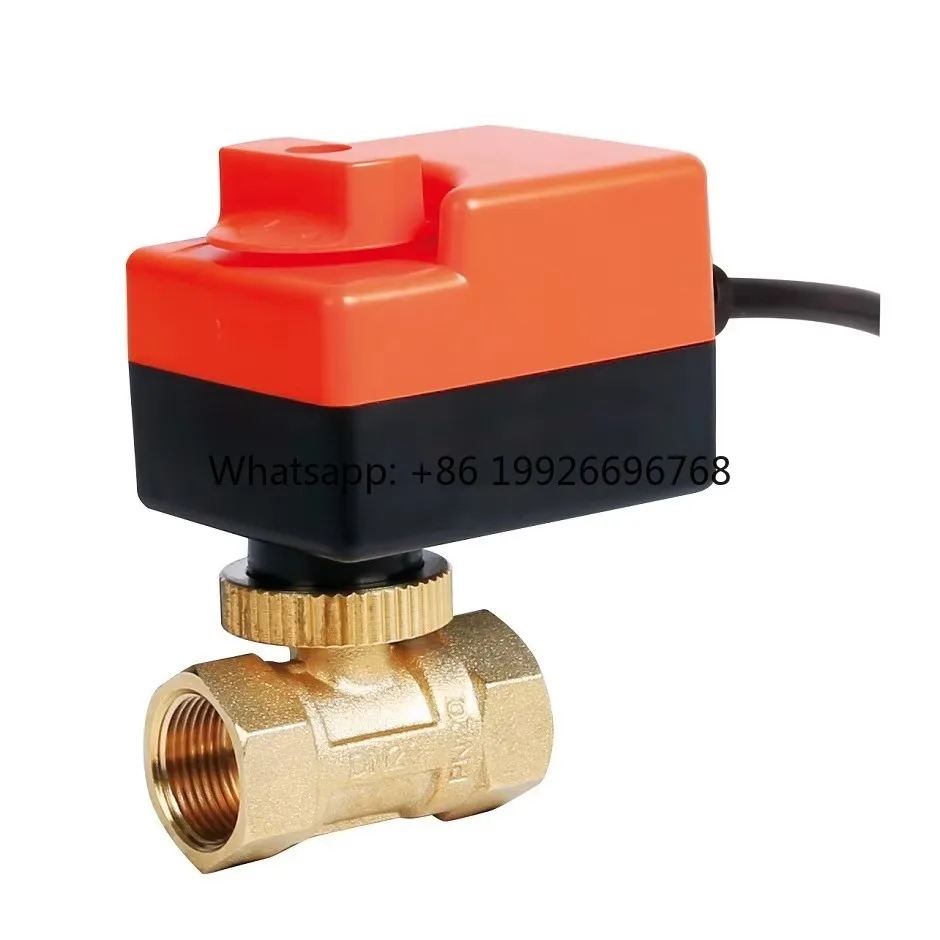SR207 Dn25 Pn16 1'' Inch Mini Electric Electro Motor Manual in One Forged Brass Ball Valve