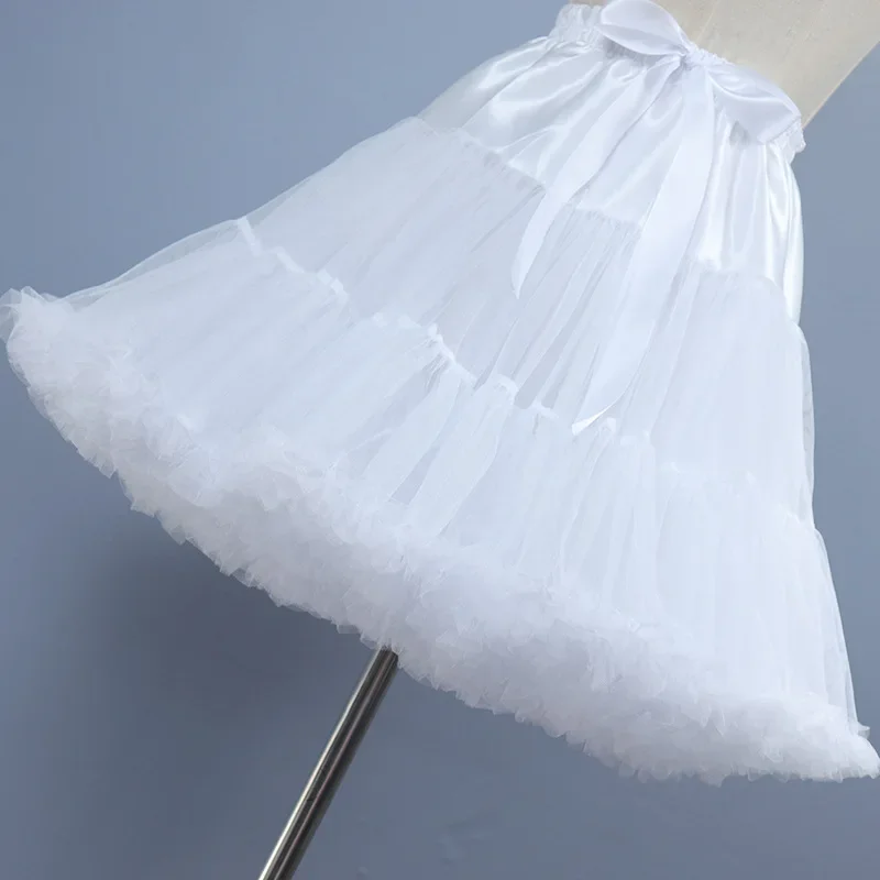 Tutu Rok Silps Swing Rockabilly Petticoat Onderrok Crinoline Pluizige Pettiskirt Voor Wedding Bridal Retro Vintage Vrouwen Gown