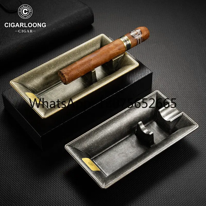 Special engraved pattern large diameter smoke extinguisher ornaments for cigar ashtrays