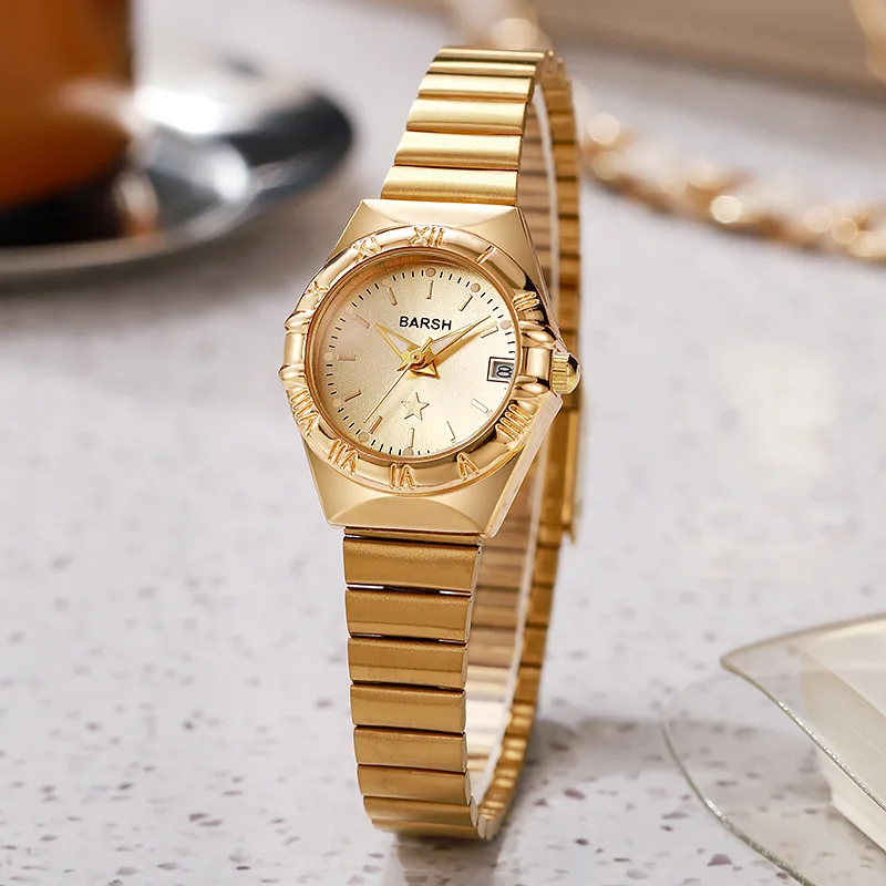 Women's bamboo knot steel strap watch round women's quartz watch