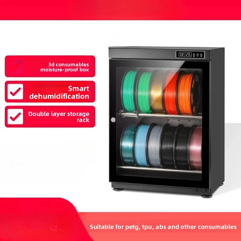 Filament Dryer Box 3D Printer Storage Cabinet Dehumidifier for PETG ABS TPU Smart Humidity Control