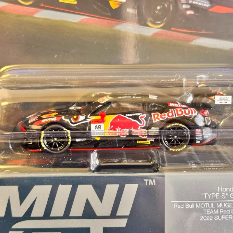 Mini Gt originale 1:64 Nsx-Gt Tipo S Gt500 # 848 Rb Black Diecast Model Car Edizione limitata Boy Collect Decorare regali