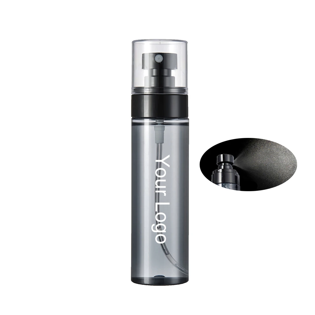 100ml Private Label Setting Spray Custom Logo Spray Black Package Round Bottle Long-lasting Ultra-fine Mist Smudge-proof Makeup