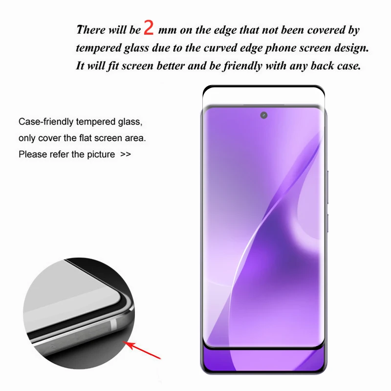 Szkło 3D Full Cover Curved Screen Protector do Realme 15 Pro 5G, Szkło Hartowane do Realme 15 Pro, Folia na Obiektyw do Realme 15 Pro — zdjęcie produktu 4