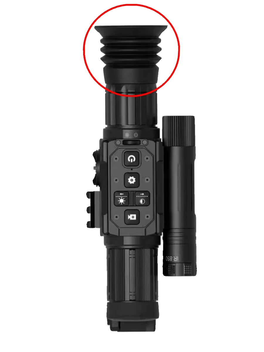 Imagem -02 - Tactical Borracha Ocular Capa para Visão Noturna Spot Scope Sight Elastic Eye Lens Cup Patch Guard Cap Shield para Arken P2r Els