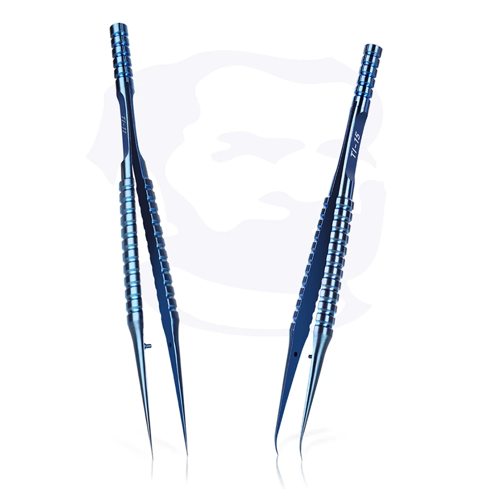 Pinzette con punta speciale meccanico TI-11 TI-15 gomito in lega di titanio punto Fine per fai da te Pick strumento peloso riparazione del telefono morsetto per filo volante