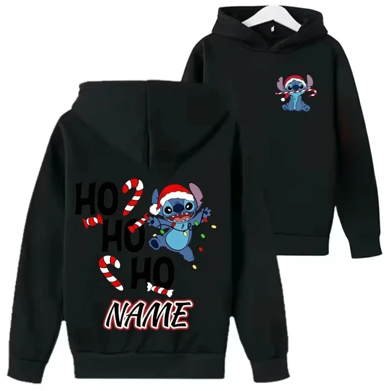 Potdemiel Honey Jar Disney Cute Stitch Christmas Series سترة عصرية ملابس دافئة للأولاد والبنات في الخريف والشتاء