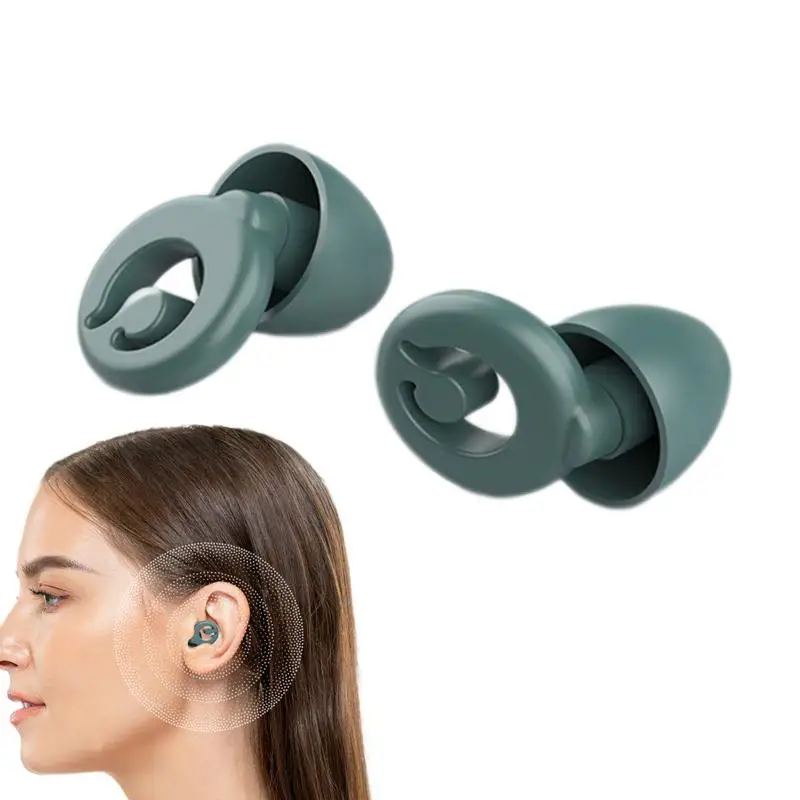 Silicone Ear Plug Reusable Waterproof Earplugs Swimming Earplugs Noise Reduction Cancelling Sleeping Protection Earplugs