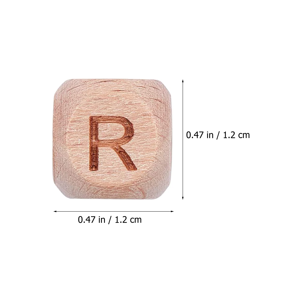 

26Pcs Alphabet Beads Wooden Loose Letters for DIY Bracelet Necklace Making Craft Accessories Jewelry Supplies