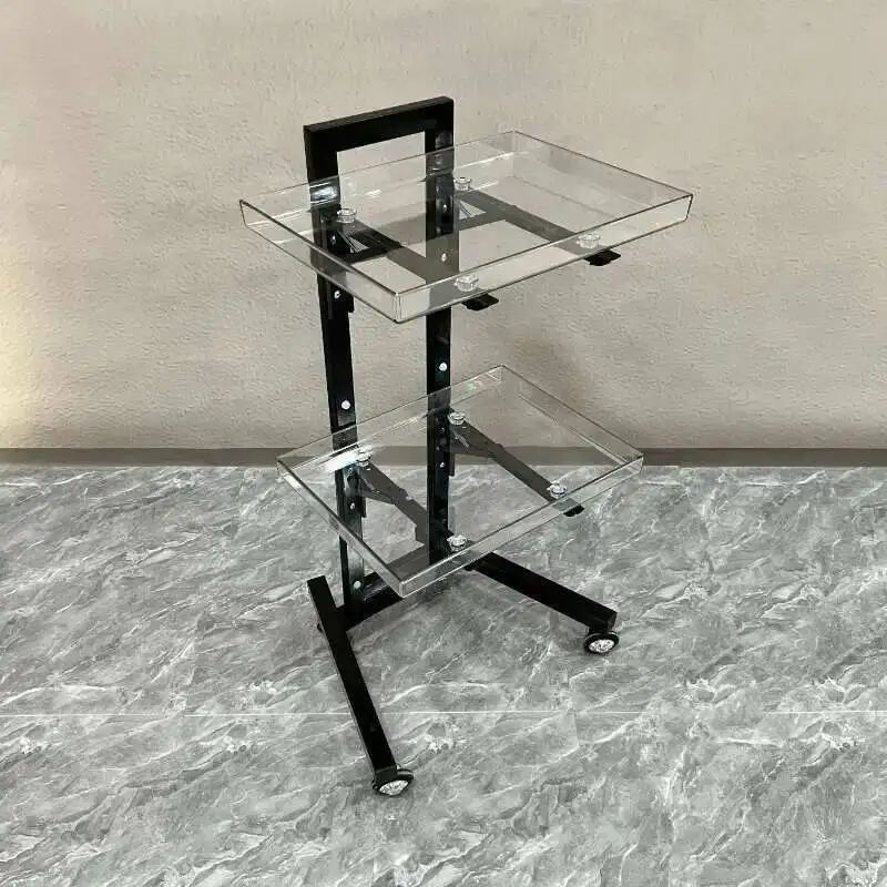 

Salon Folding Trolley Aesthetic Auxiliary Wheels Cart Organizer Cart with Trolley Furniture for Beauty Salon Chariot Organizer