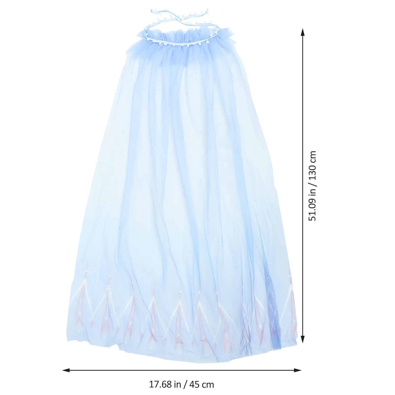 Cape de Cosplay en gaze à paillettes pour enfants, 1 pièce, 120-150.5-25 Kg, accessoires de Costume de fête d'anniversaire, mascarade