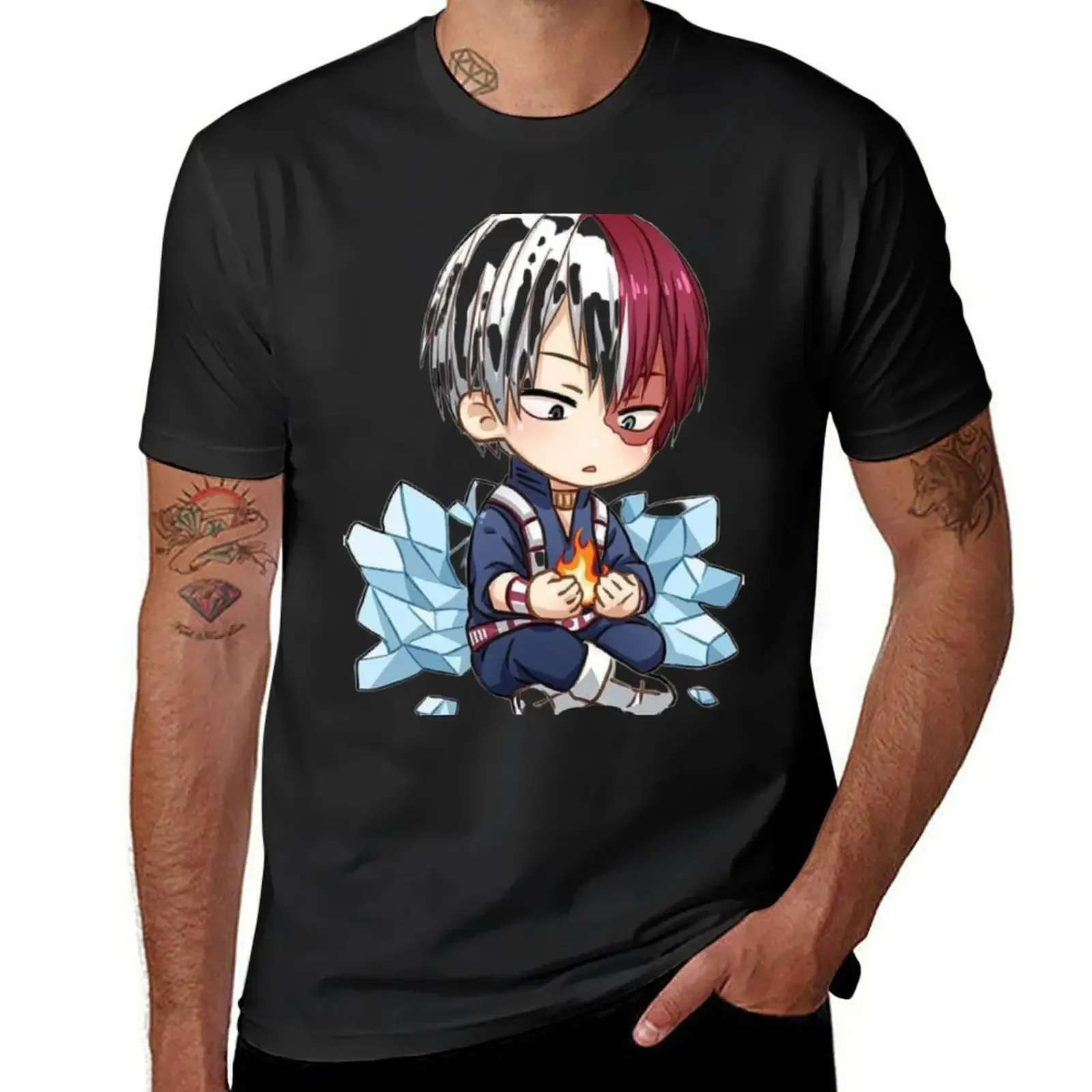 Shoto Todoroki Chibi T-Shirt for a boy oversizeds custom t shirt graphic t shirt vintage mens shirts graphic tee