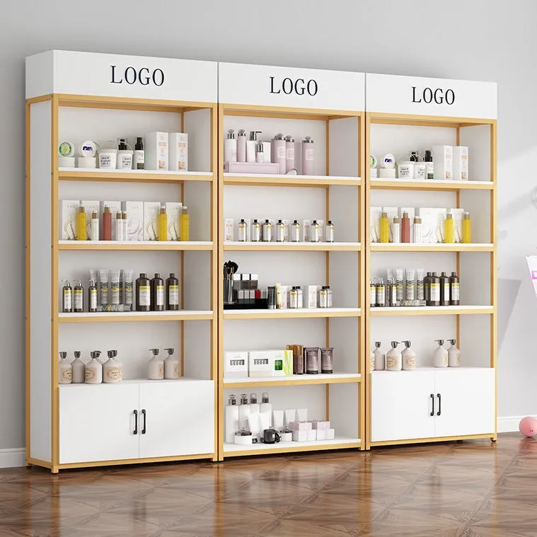 Shelf Display Cabinet Cosmetics Sample Multi-layer  Beauty Salon Shelf Tobacco and Wine