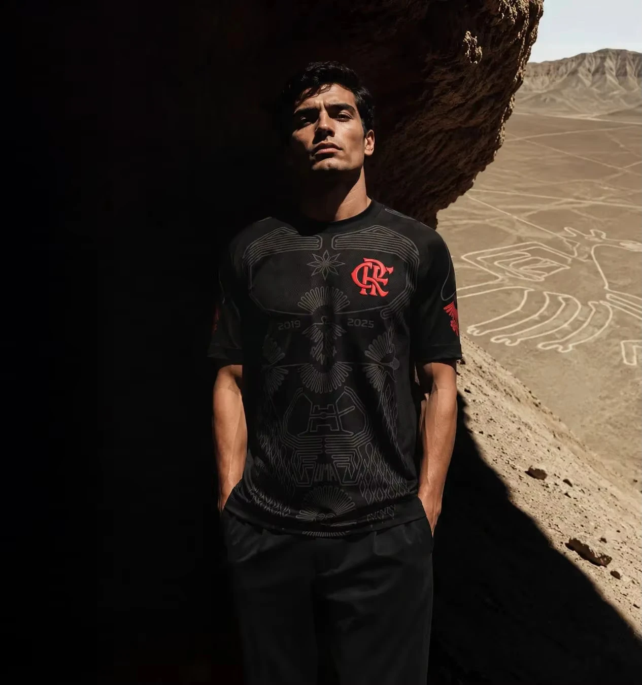 2026-27 Saison Flamengo Nazca Vintage 3D-Druck Unisex Fußballtrikot Sommer Herren Damen Sport Schnelltrocknend Atmungsaktiv Trikot – Detail 3