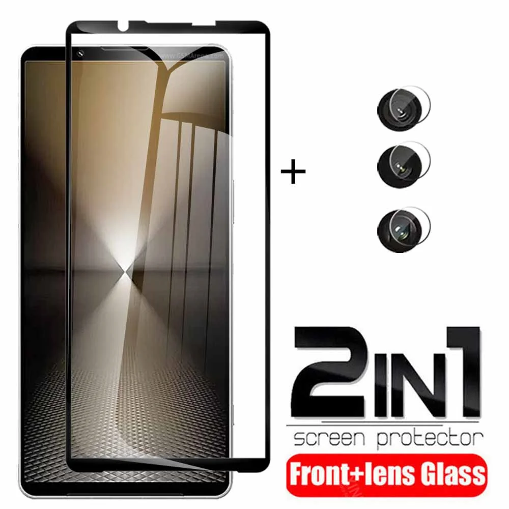 Xperia 1 VI Glass 2in1 Protective Glass For Xperia 1VI Xperia 10 VI 1 VI Xperia10VI Xperia1VI 5G 2024 Camera Lens Tempered Glass