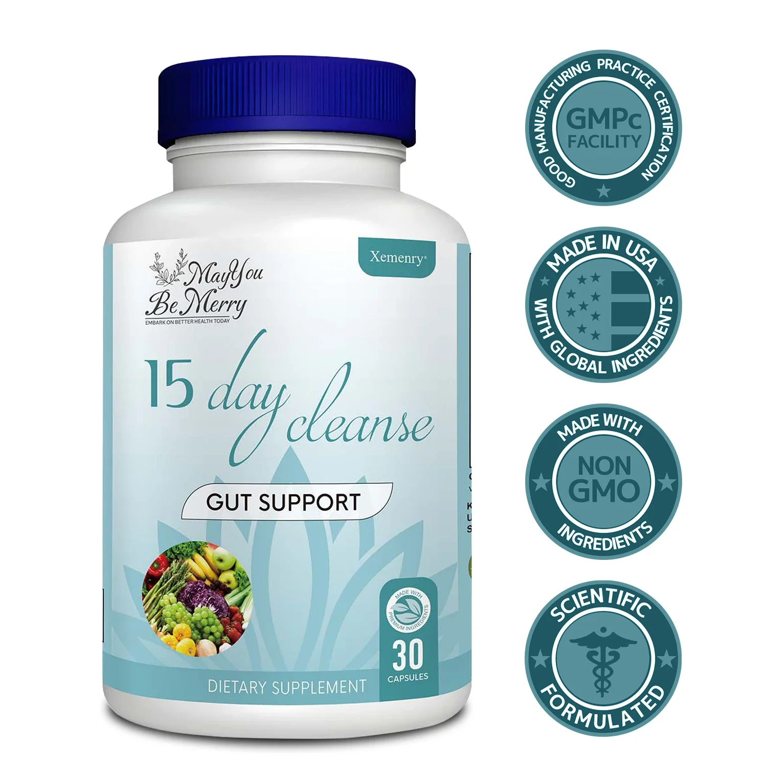 15-Day Colon Cleanse for Overall Colon, Digestive Regulation and Intestinal Health