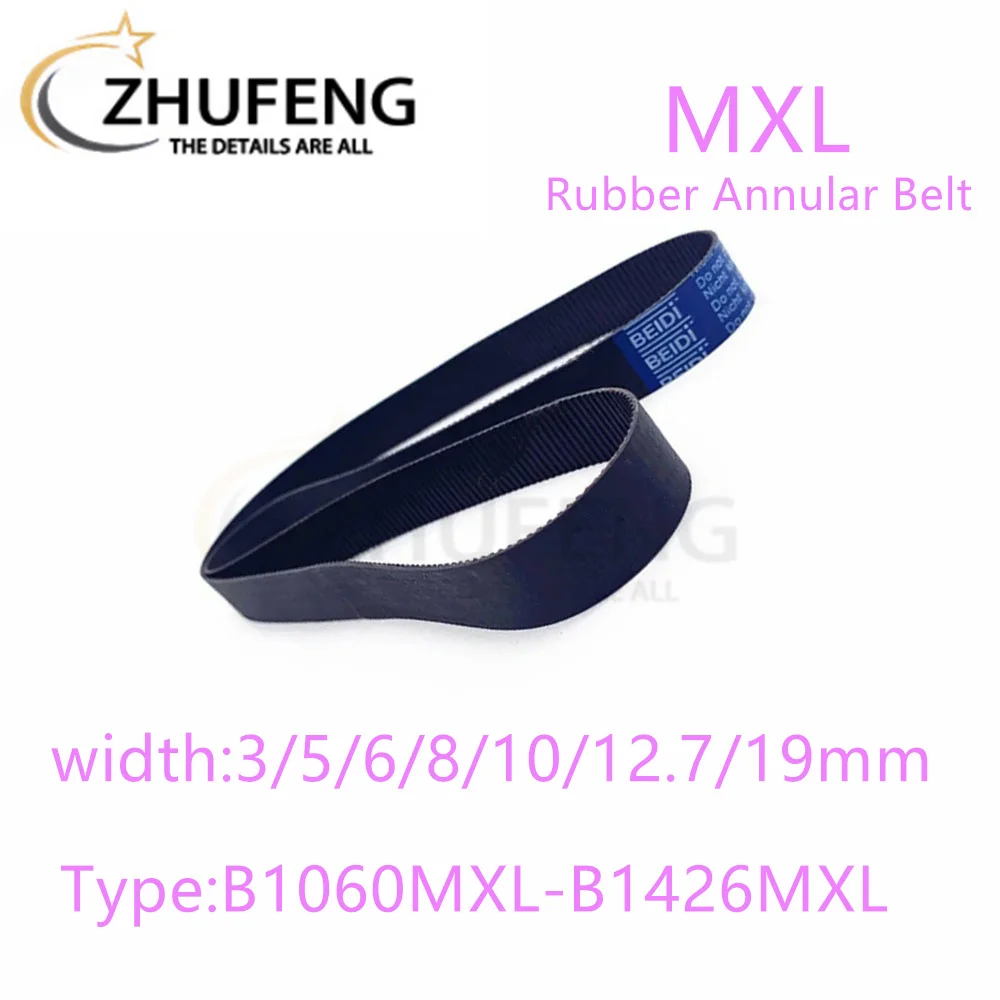 MXL High torqueTiming BeltBelt B1060B1076B1078B1088B1100B1137B1166B1250-B1426  Width 3/5/6/8mmto19mm For 3D Printer Drive Belt