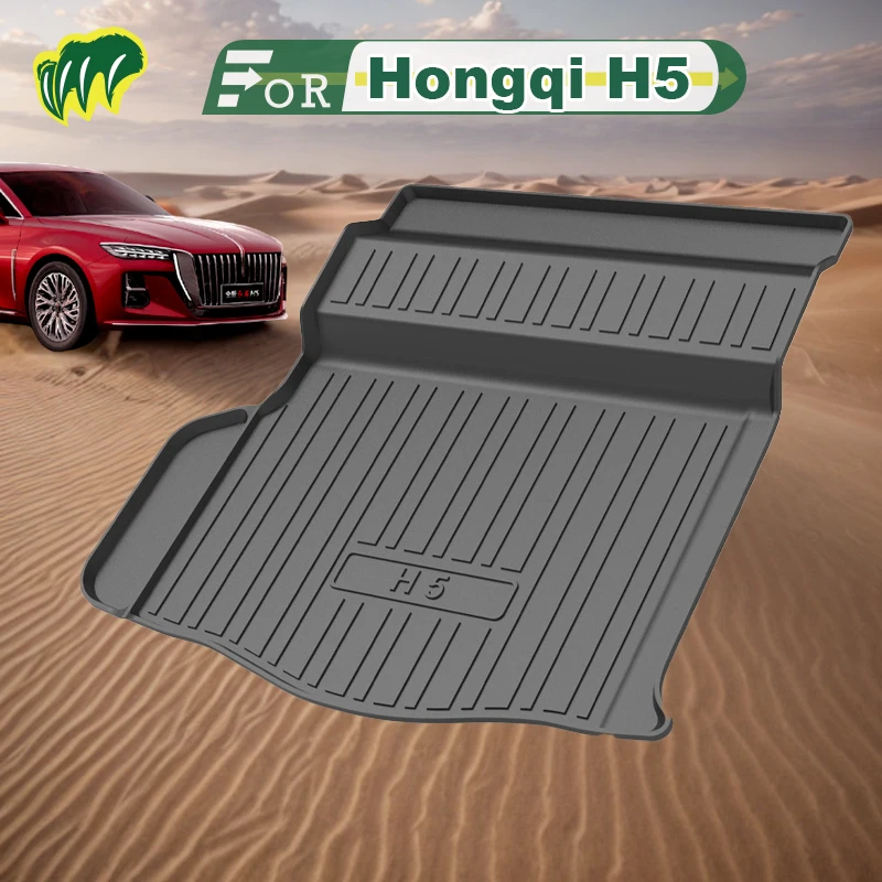 

For Hongqi H5 20 21 22 2023 2018-2024 Custom Fit Car Trunk Mat All Season Black Cargo Mat 3D Shaped Laser Measured Trunk Liners