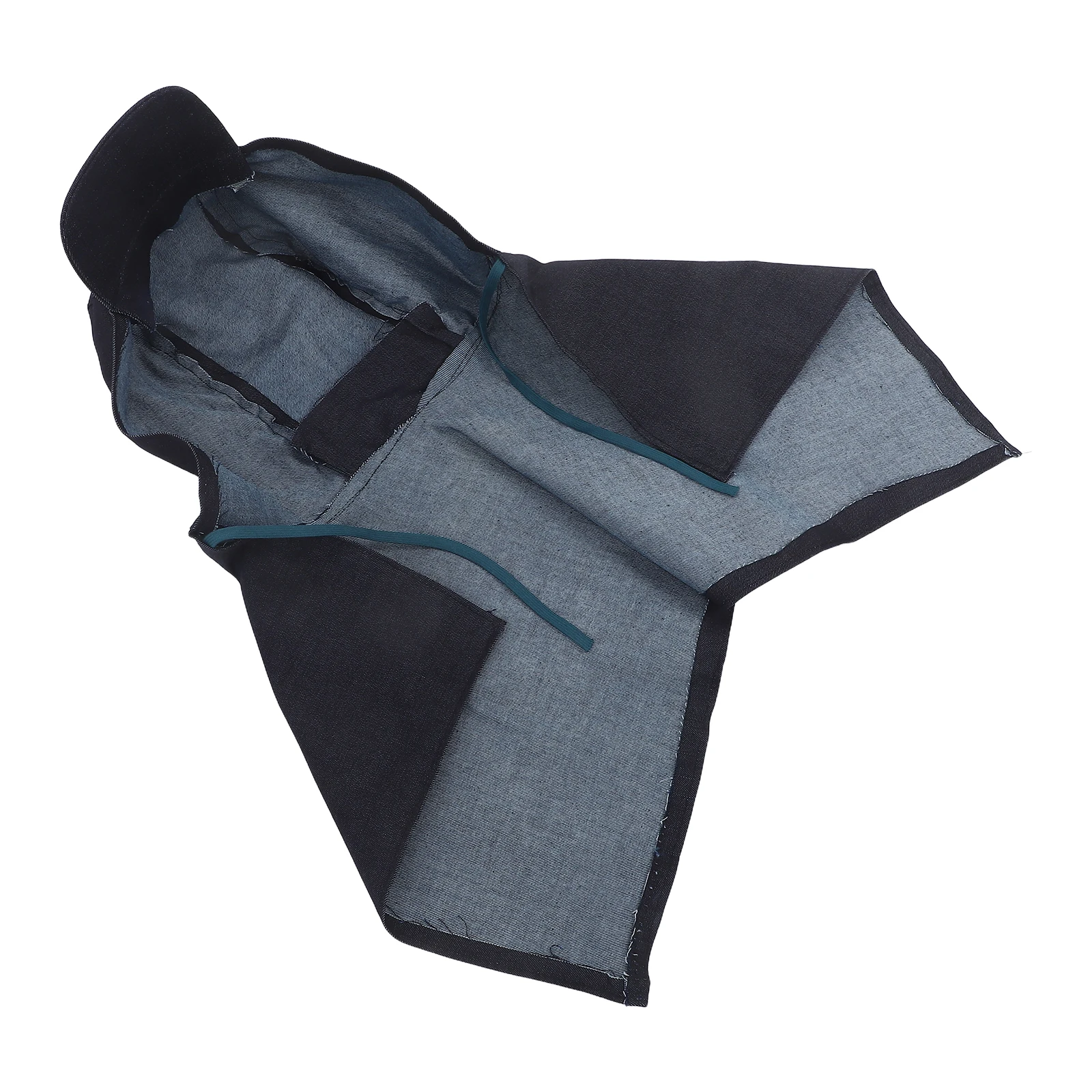 

3Pcs Safety Hat Cape Denim Thickened Neck Shoulder Drape Full Cover for Outdoor Construction