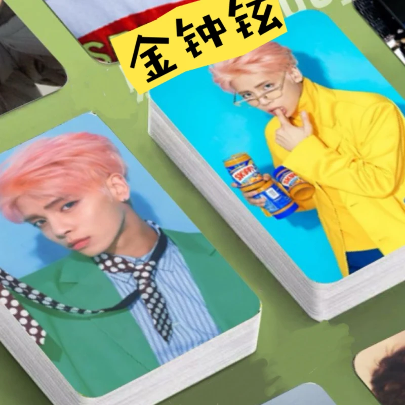 30/50PC SHINEE Lee Tae-min Kim Jonghyun Rivista Copertina HD Poster Li Taimin Jin Zhongxuan Foto Stampa fronte-retro Carta da 3 pollici