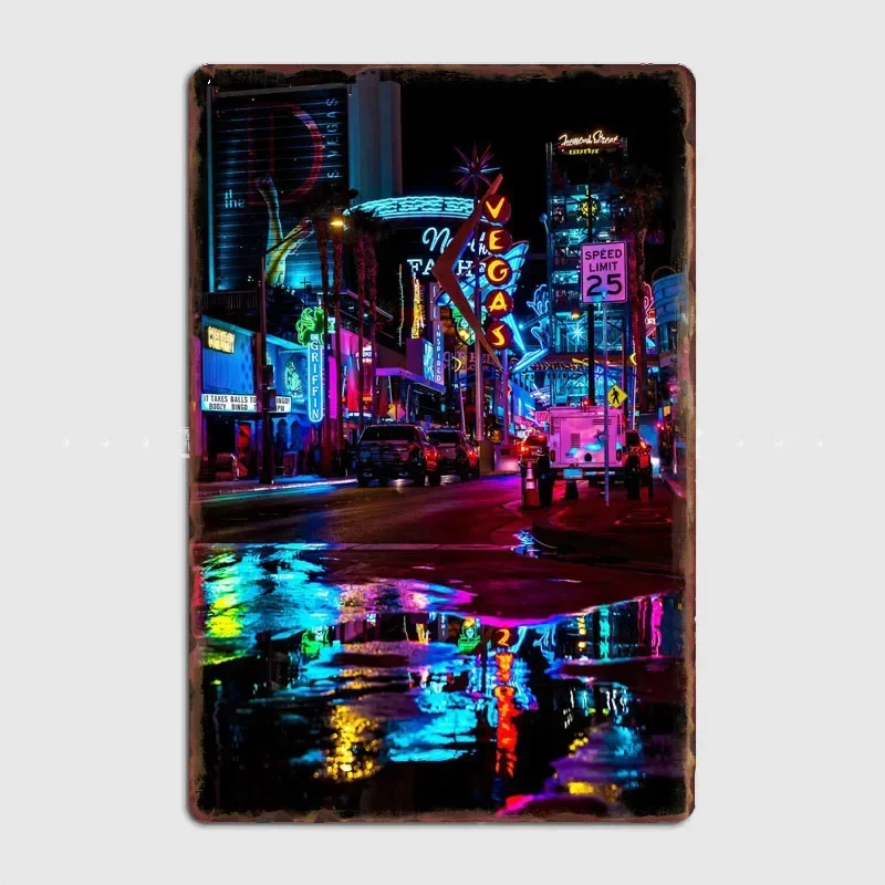 Neon night city Las Vegas  Jigsaw Puzzle Wall Art Decor-Scenic Series-Artistic Landscape Drawing Board for Home Decoration