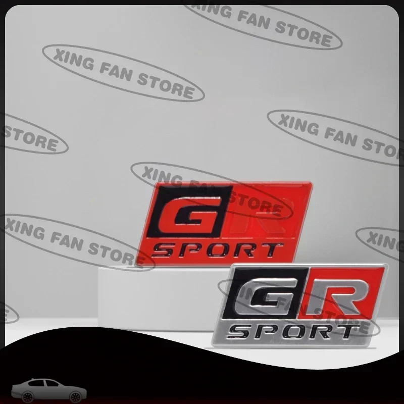 GR Sport Metal Emblem Car Steering Wheel Badge Sticker Decal For Toyota RAV4 Camry Corolla Hilux Prius Yaris Avensis Accessories