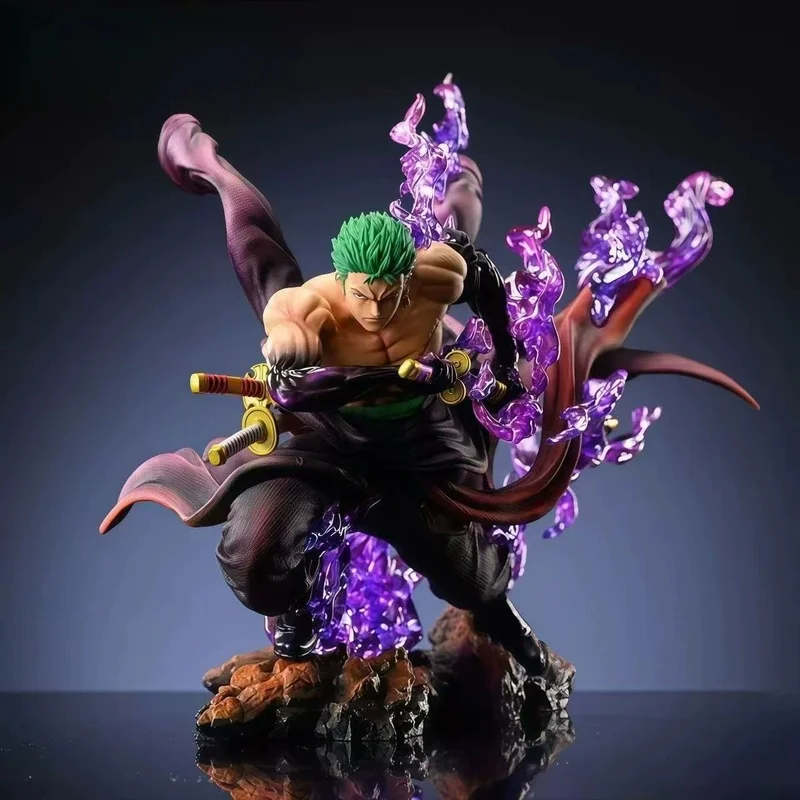 17CM One Piece Handheld Knife Pulling Suolong Gk Statue With Effect Parts Anime Handheld Model Ornament - view 4