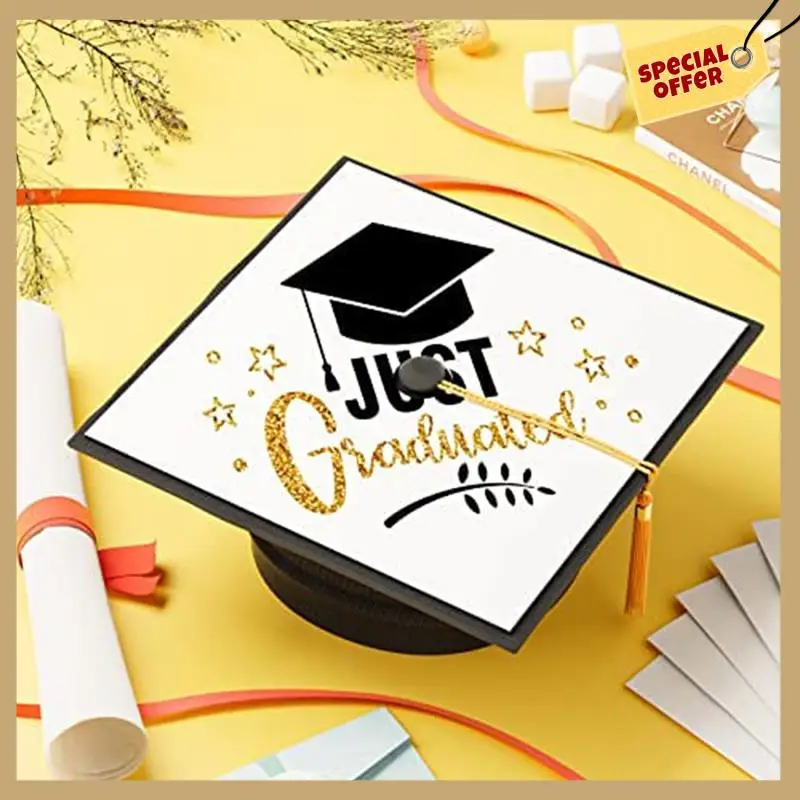 Sublimationsrohlinge, Abschluss-Topper, Wärmeübertragungsplatte, MDF-Kleber, Grad-Hut-Topper, Dekorationen für Partyzubehör, WMAN