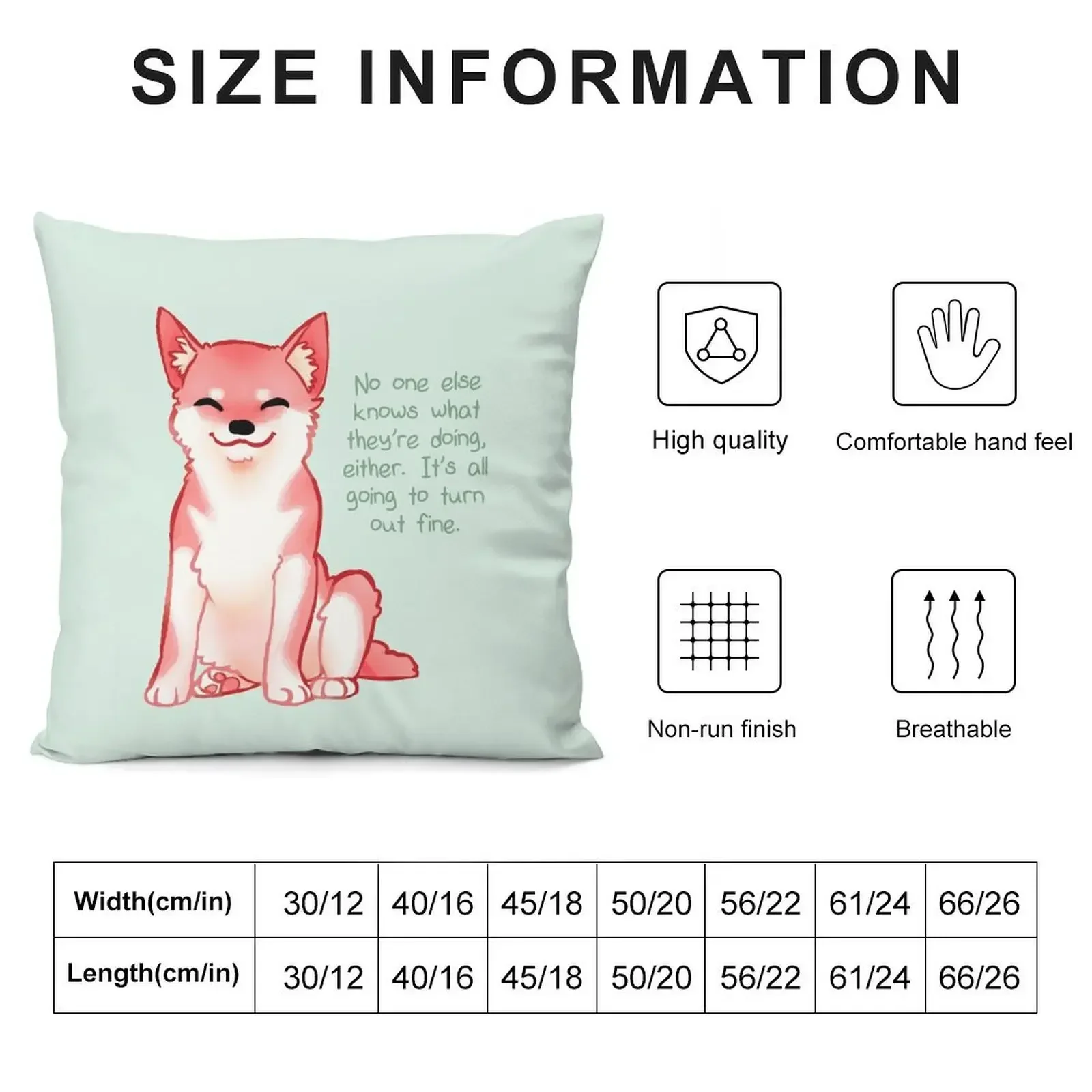 No One Knows What They're Doing Shiba Throw Pillow Sitting Cushion pillows decor home pillow