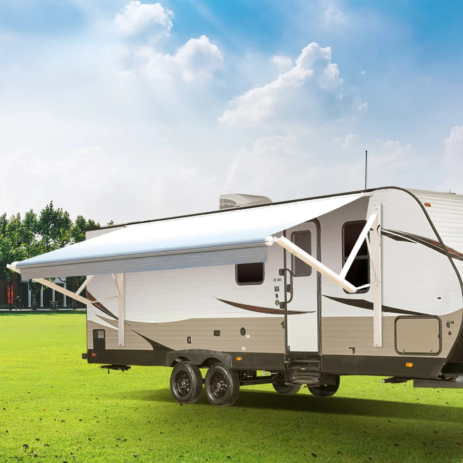 Replacement Fabric Waterproof Caravan Awning Outdoor Awnlux Universal Travel Trailer Motorhome Accessories RV Parts 2