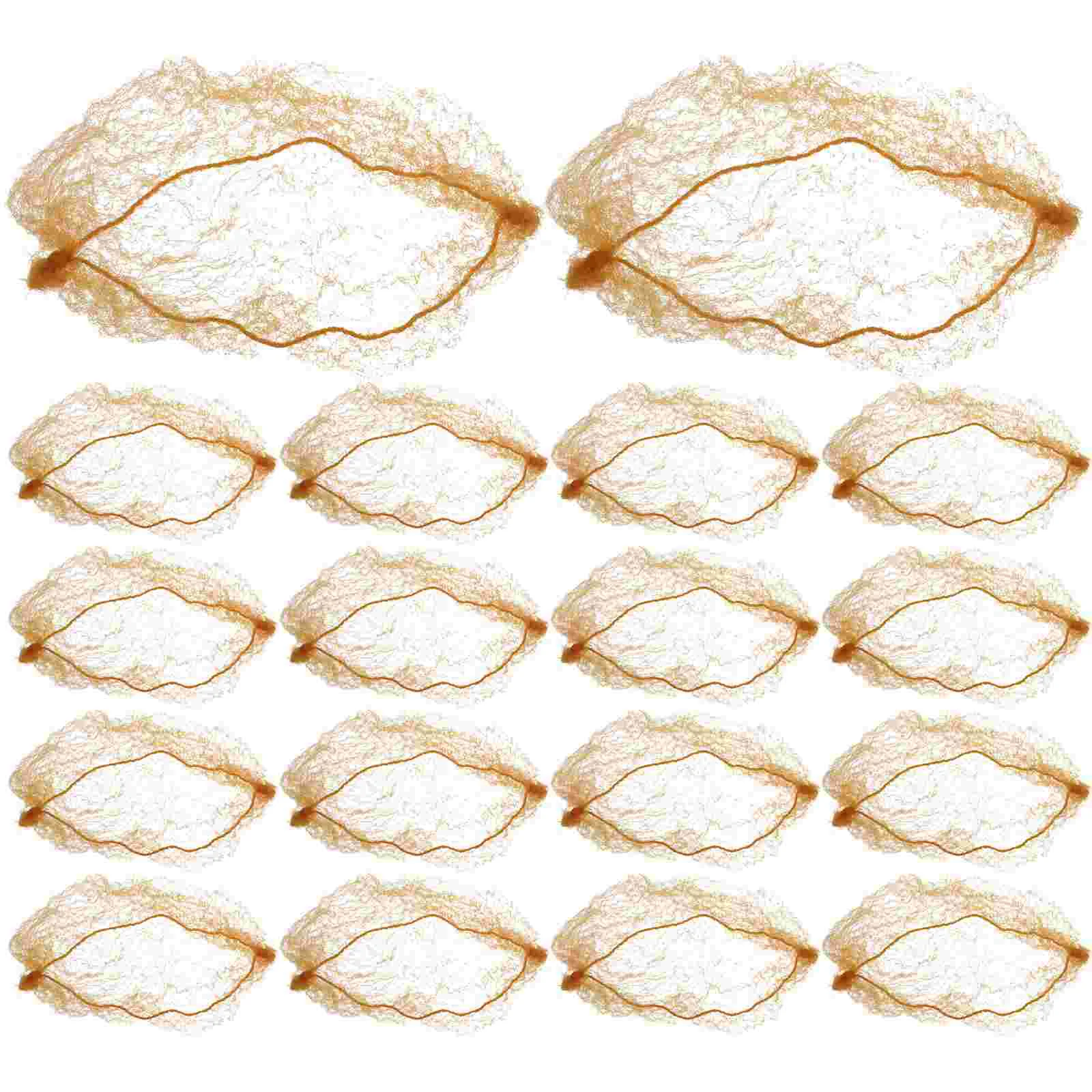 50 Pcs Hair Net Buns Accessories for Women Nets Ballet Invisible Steamed Mesh Hairnets Dance Cover Nylon Women's