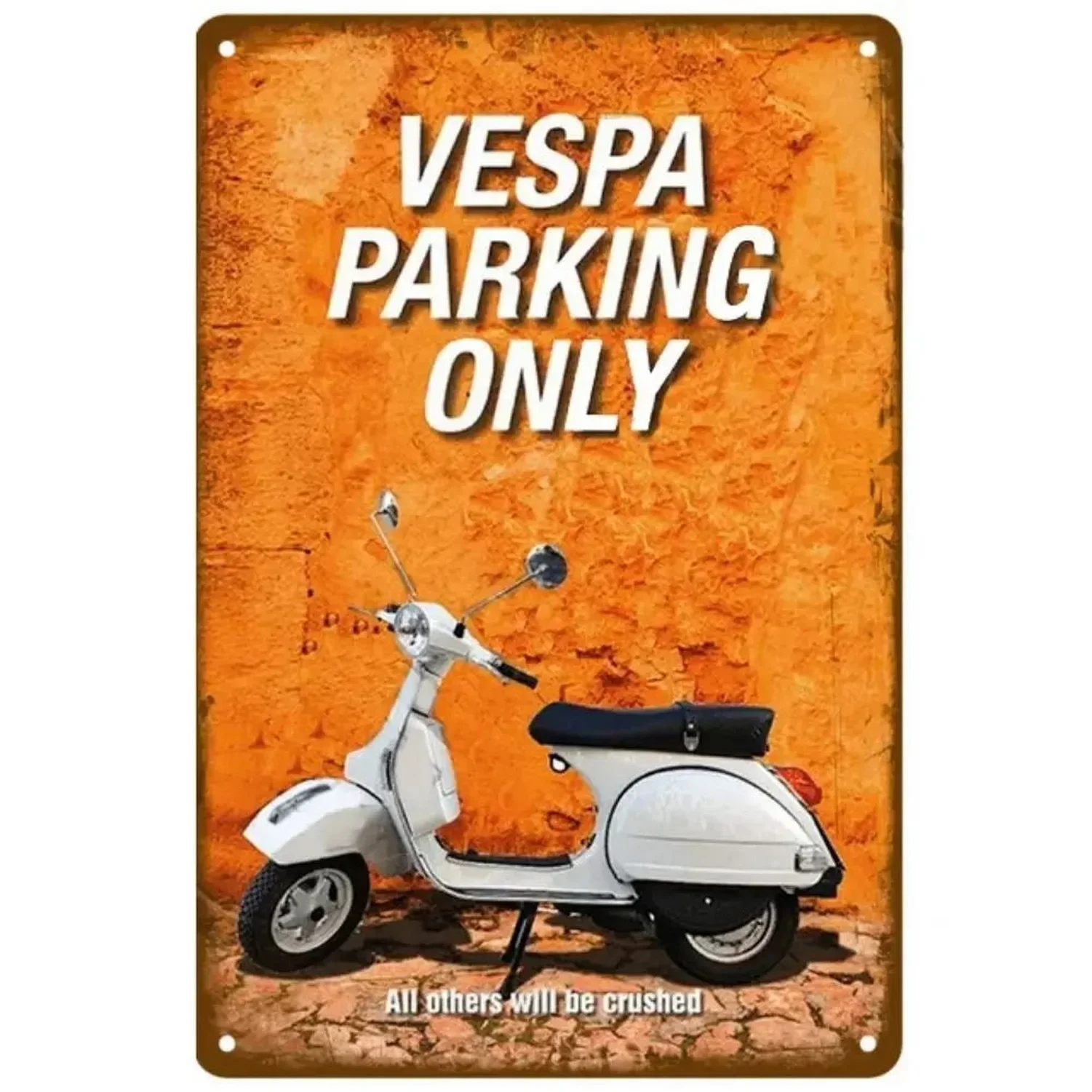 Plaque Metal Tin Signs Vespa Motorcycle Wall Decoration Vintage Art Posters Iron Painting for Man Cave Home Cafe Garden Club Bar