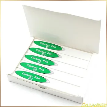One-click Fiber optic connector cleaner pen 800 times universal cleaner tool for SC ST FC 2.5mm and LC 1.25mm adapters