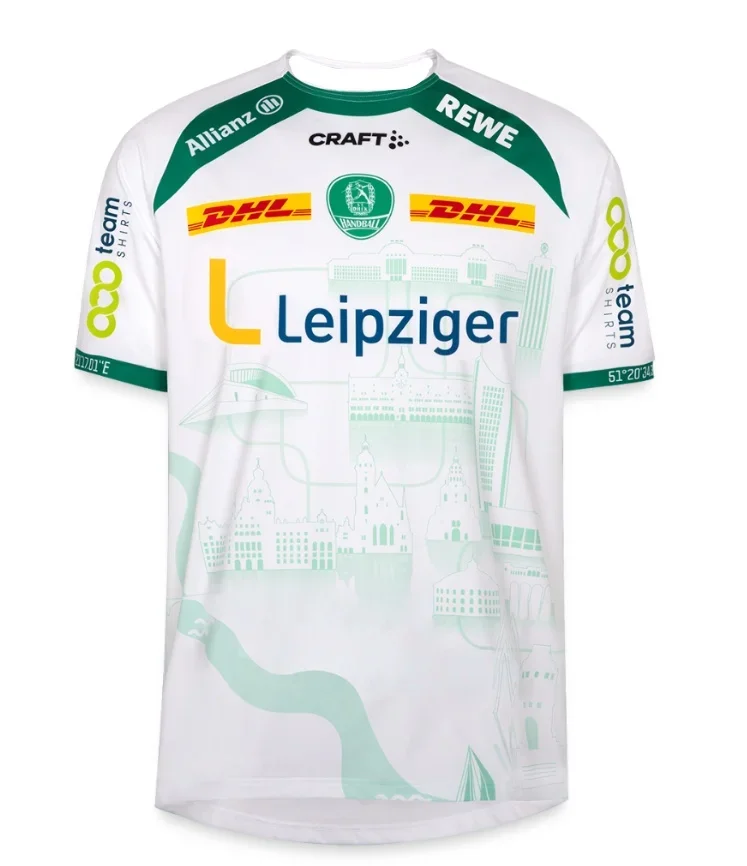 

SC DHfK Leipzig Auswärts 202425 3D Printed Fast Drying Breathable Motorcycle Training Suit Quick Drying and Breathable